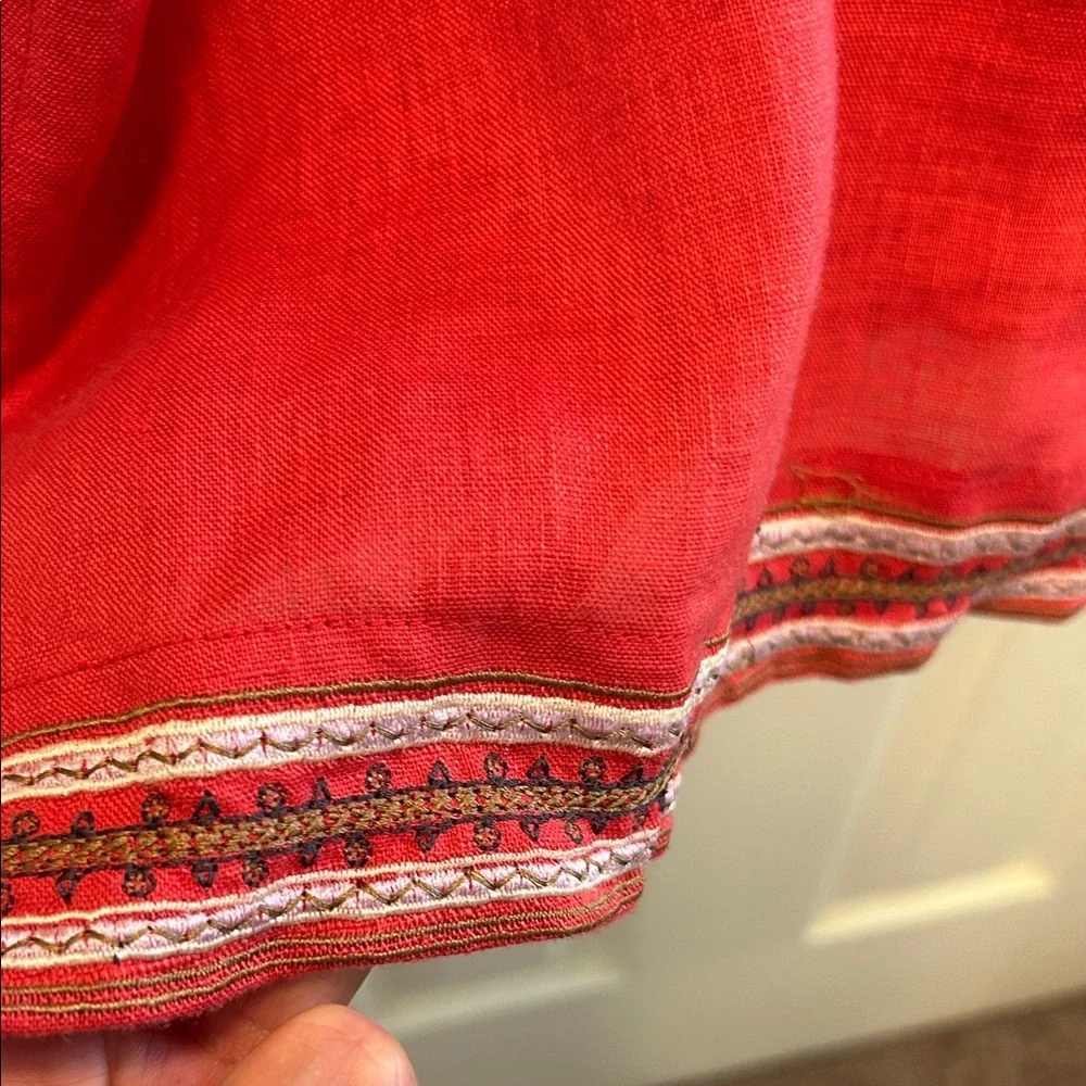 Vintage Embroidered Red Shirt - Picture 9 of 9